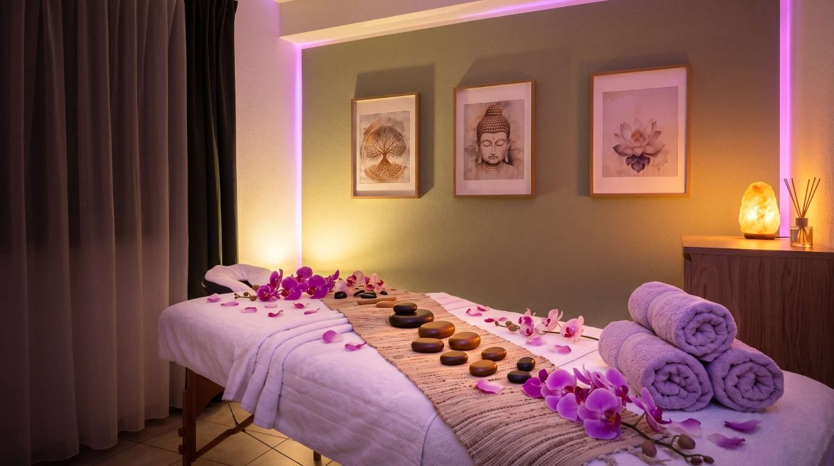 Entspannende Massagen und Hot Stone